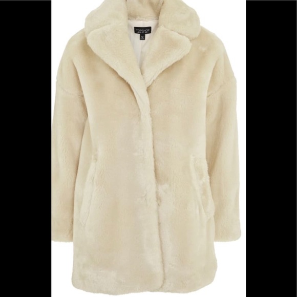 TOPSHOP Faux Fur Coat - Picture 6 of 6